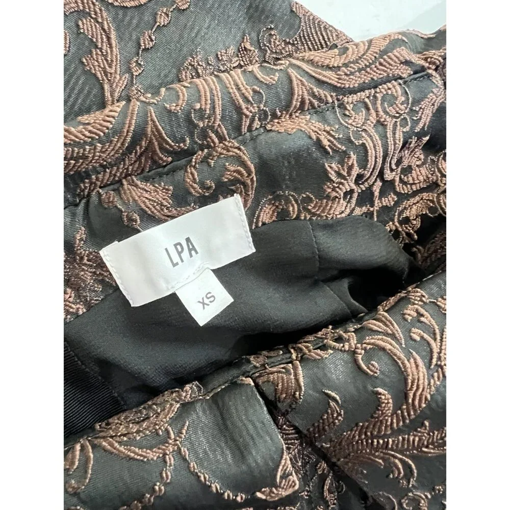 LPA Black and Brown Off-Shoulder Top - Picture 5 of 5